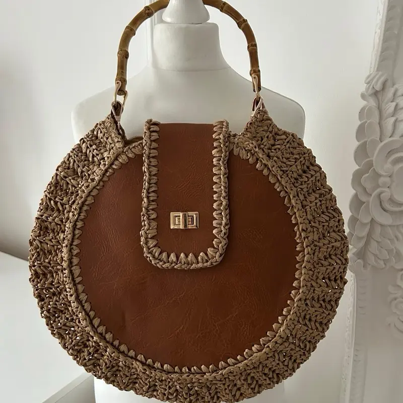 Harper Circle Faux Leather Bag