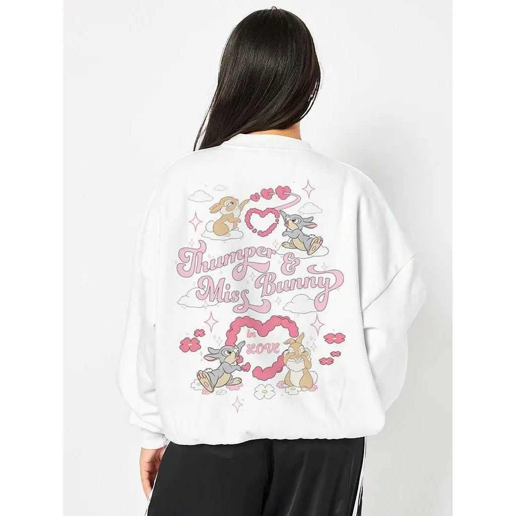 Disney Thumper & Miss Bunny Sweatshirt in White