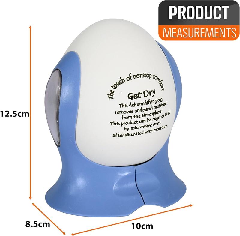 Portable Dehumidifying Egg Dehumidifier - Absorbs Moisture Air Damp - Reusable 6
