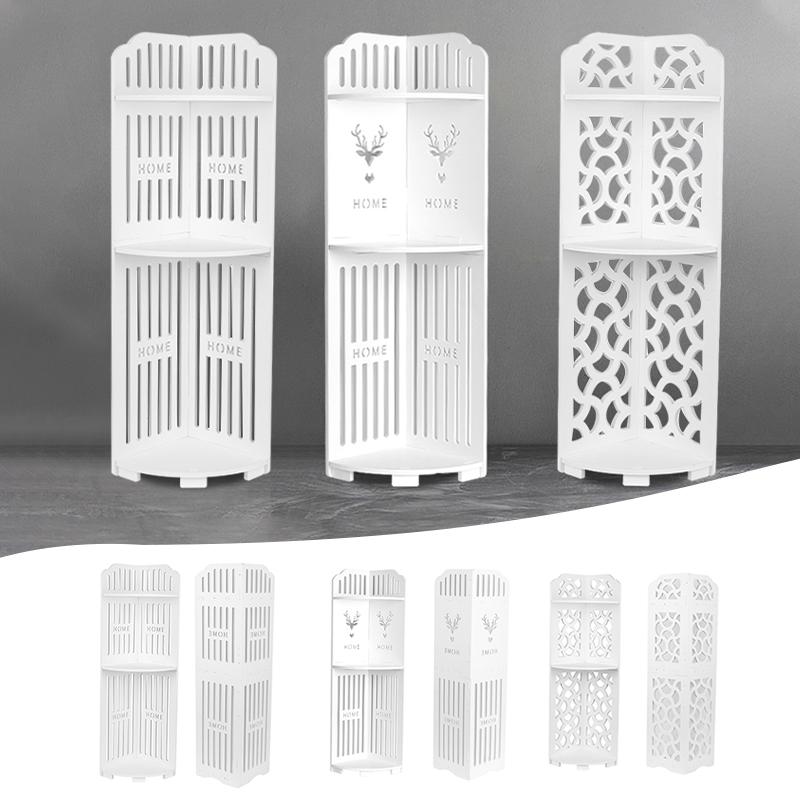 3 Tier Corner Bath Shelf Unit Organiser Stand Showers Caddy Storage Rack Box Wall Room 7