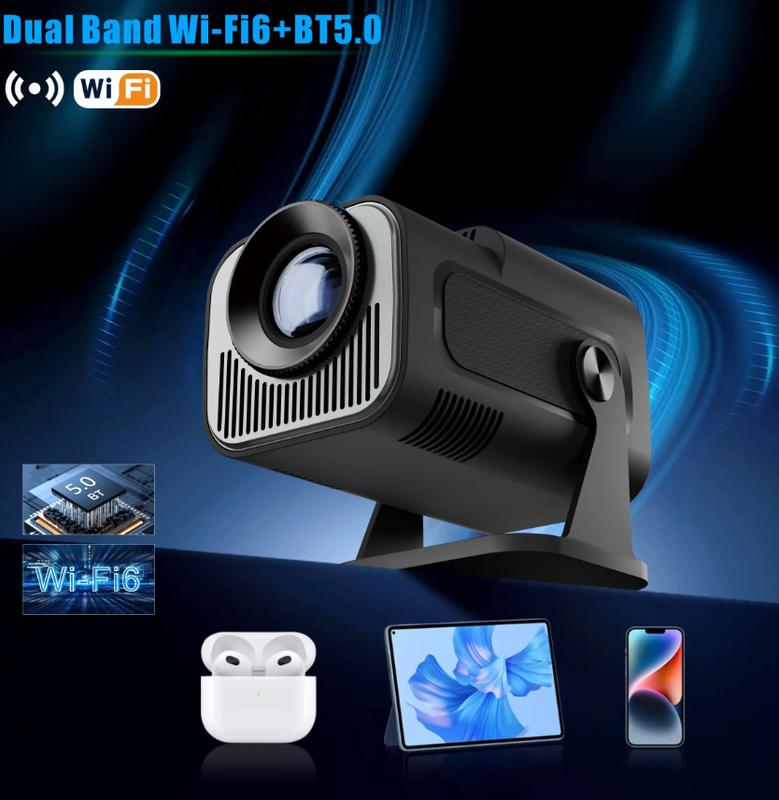 Transpeed Magcubic HY320 Smart Mini Projector 4K 1080P Native Portable DualWiFi6 BT5.0 Cinema Outdoor Portable 180° Rotable Projector Android Audio 6