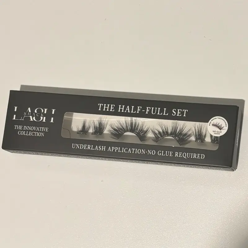 Half-full Set of Lashes for Quick Half Lash or Full Set of eyelash extensions - Pre-Glued Underlash Application - Eyelashes, Makeup