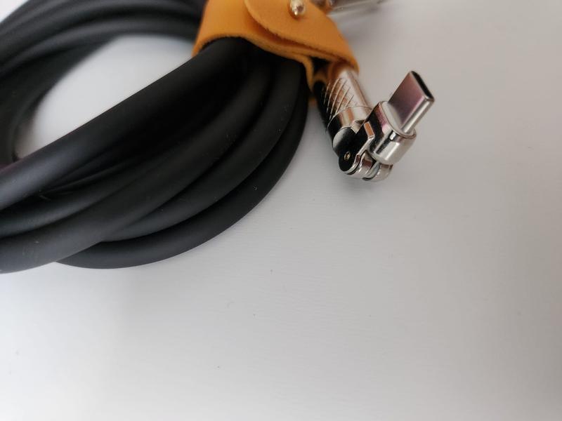 120w 7a 2m Super Fast Charge Type C Silicone 180° rotating elbow TYPE-C Cable Durable Mobile Charging Charger Smartphone 1