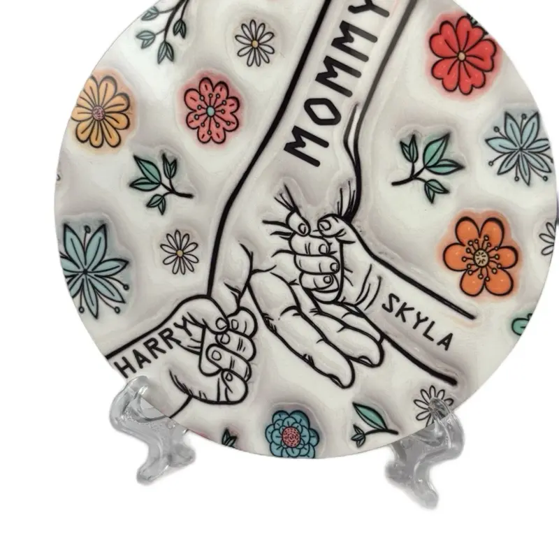 Children Hands Gift Coaster - Mom Grandma Nanny