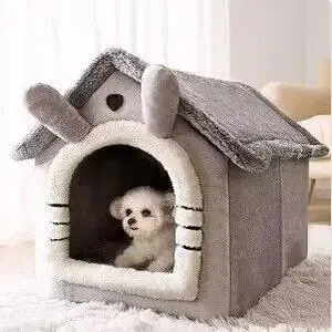 Indoor Warm Dog House Soft Pet Bed Tent House Dog Kennel Cat Bed with Removable Cushion Suitable for Small Medium Large Pets 5