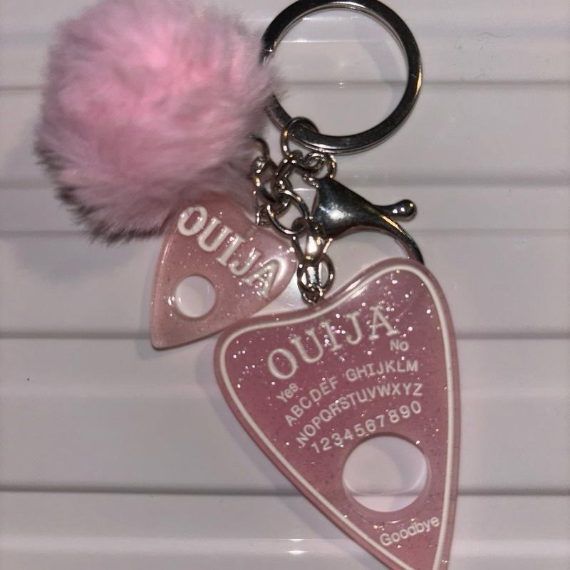 Phone straps & Keychains with crystals, ouija boards & pompoms 2