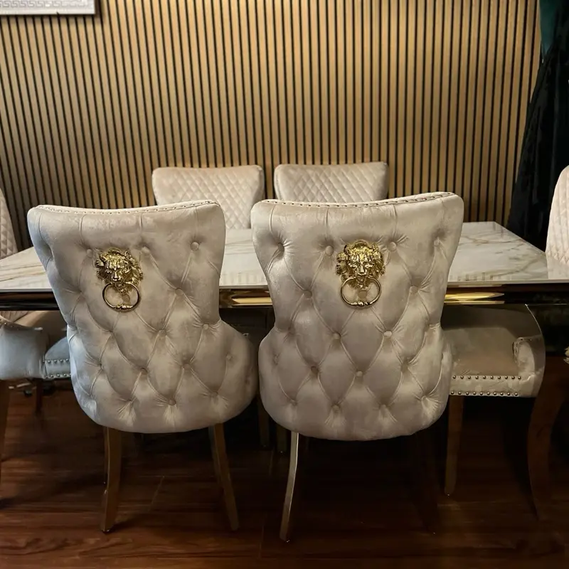 Kata Gold Louis with Cream Gold Victoria Chairs - 1.5M 1