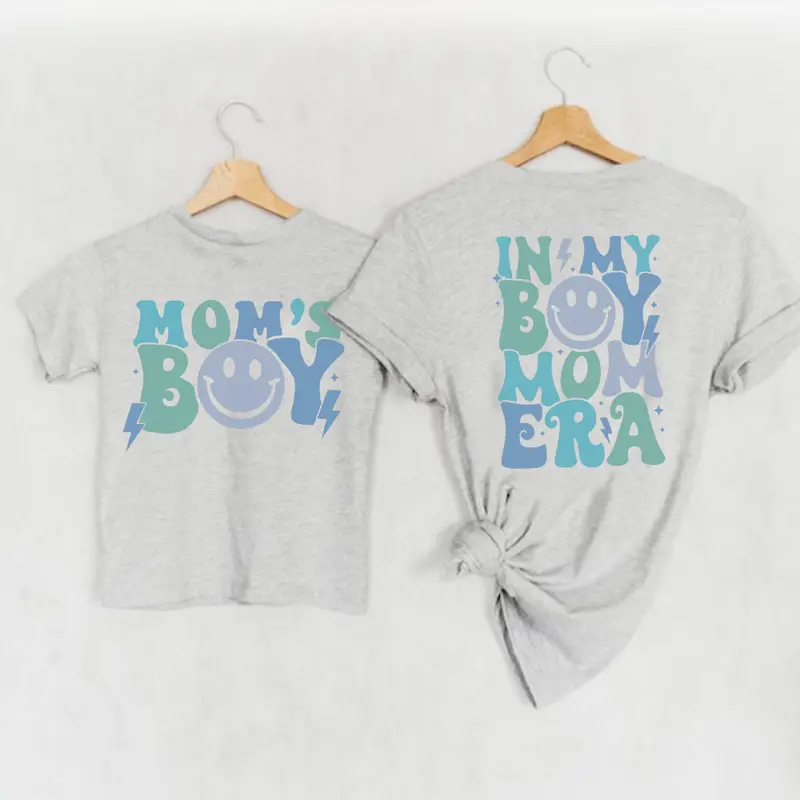 My Boy Mom Era & Mom's Boy Matching T-shirts 3