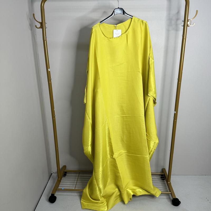 Shimmer Batwing Abaya With Elasticated Waist/Tie 2