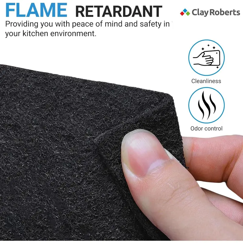 Grease and Carbon Cooker Hood Filters, Pack of 3, Cut to Size, Vent Filters for All Cooker Hoods & Extractor Fans, Universal Cooker Hood Fan Filters, Kitchen Extractor Fan Filter 3