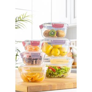 Karaca Locker Save 6 Piece Storage Container, Multi