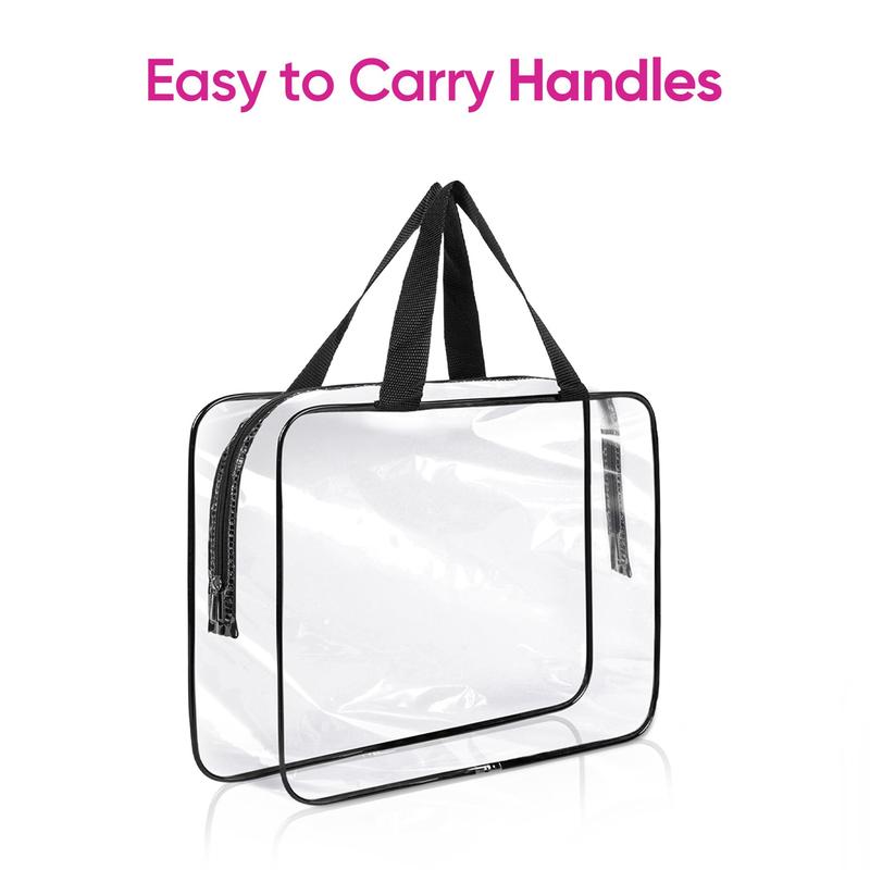 ASAB Transparent PVC Travel Organiser Bags 3PC 6