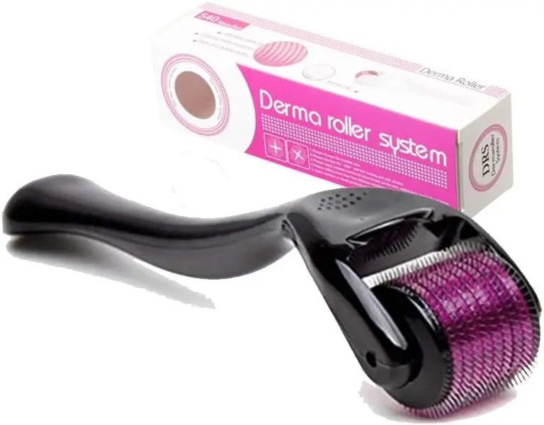 0.25 MM Dermaroller 540 Titanium Micro Needle Roller for Skincare