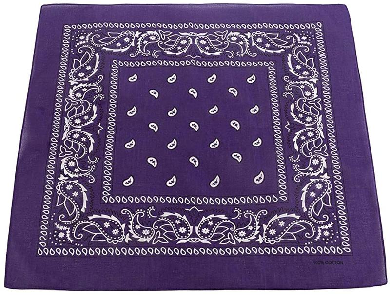 World of Shawls Cotton Paisley Bandanas Headband Scarf Print, Fashion Hair Accessory, Sports, Multifunctional 4