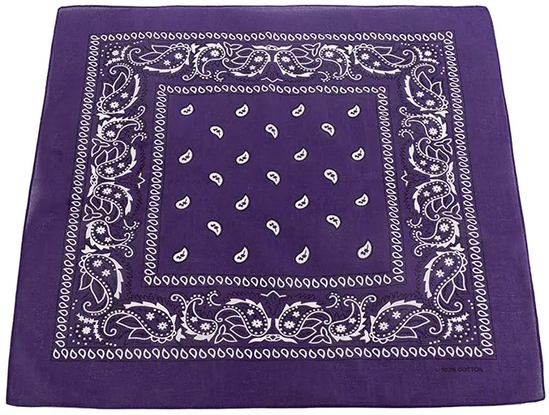 World of Shawls Cotton Paisley Bandanas Headband Scarf Print, Fashion Hair Accessory, Sports, Multifunctional 4
