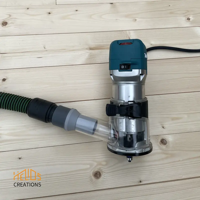 Hose Adapter Makita DRT50Z RT0700 Trimmer Router to Festool Cleantec 2