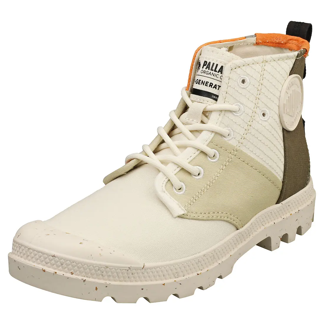 Palladium Pampa Hi Re Generate Womens Fashion Boots in Dusky Green White - MPN: 79128-363