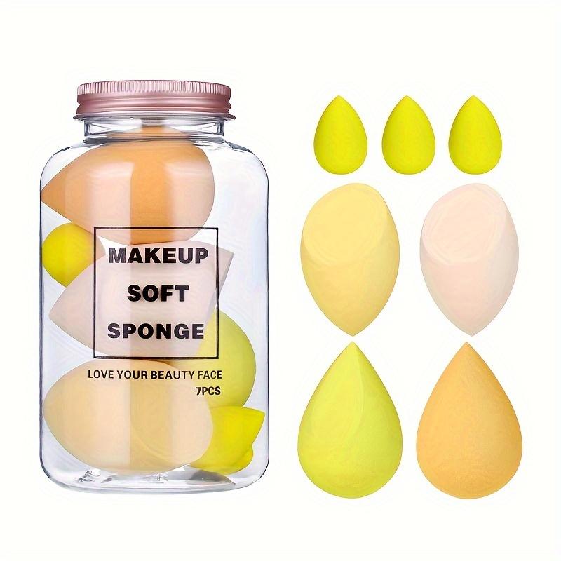 7pcs Hydrophilic Polyurethane Makeup Sponges, Unscented Beauty Blender Set, Skin-Friendly Foundation & Concealer Application Tools, with Air Cushion Design for All Skin Types 5