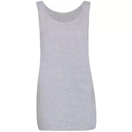 Womens Scoop Neck Sleeveless Vest Top Ladies Long Stretch Plain Vest Strappy T-Shirt Top Casual Fit Soft Womenswear 4