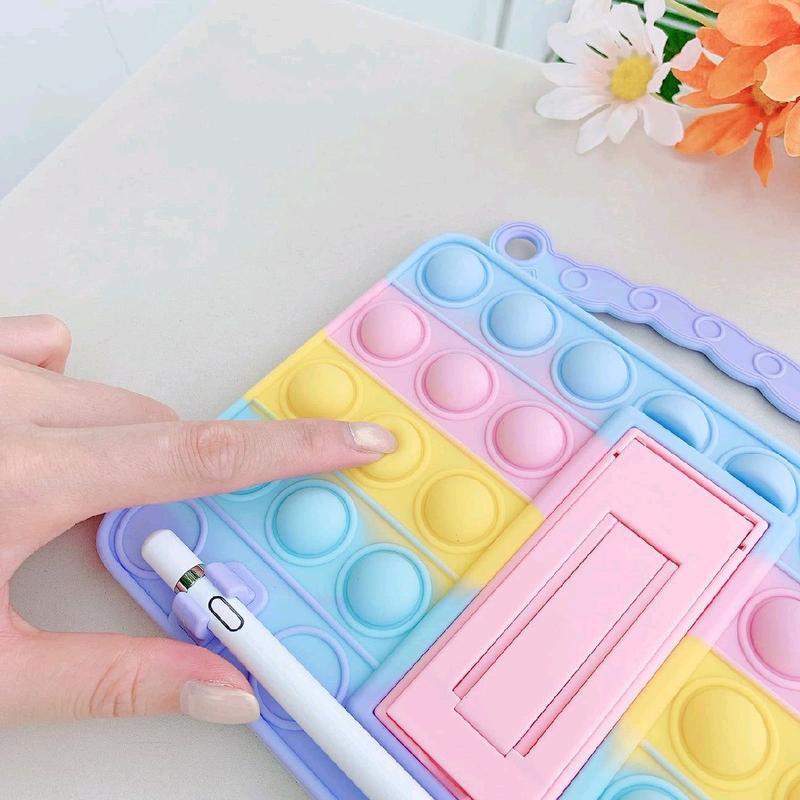 XZC Push Pop Fidget Case for iPad Mini 1 2 3 Kids with Pencil Holder Hand Strap Carrying Strap Kickstand - Computer, Accessories 3