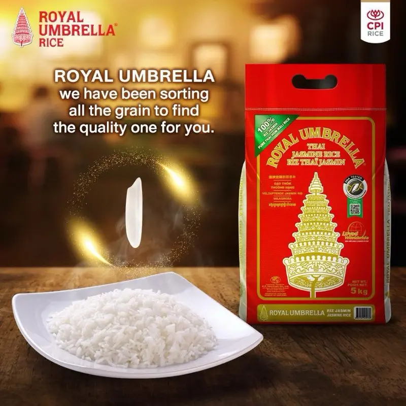 Royal Umbrella Jasmine Rice- 10kg Grain
