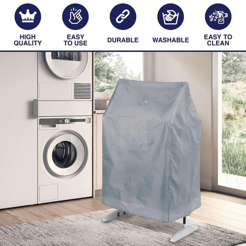 Tarrapu 3-Tier Heated Airer Cover: Drying Rack Cover with Zip, Efficient Drying & Storage to Dry Clothes Faster - 147 X 73 X 70 cm 2