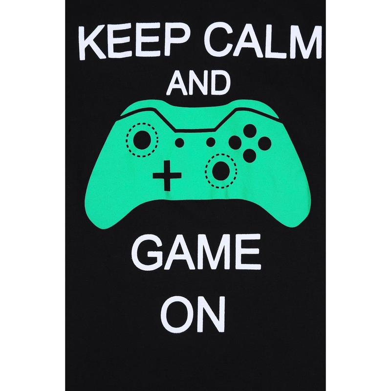 Boys Keep Calm And Game On Short Pyjamas 2