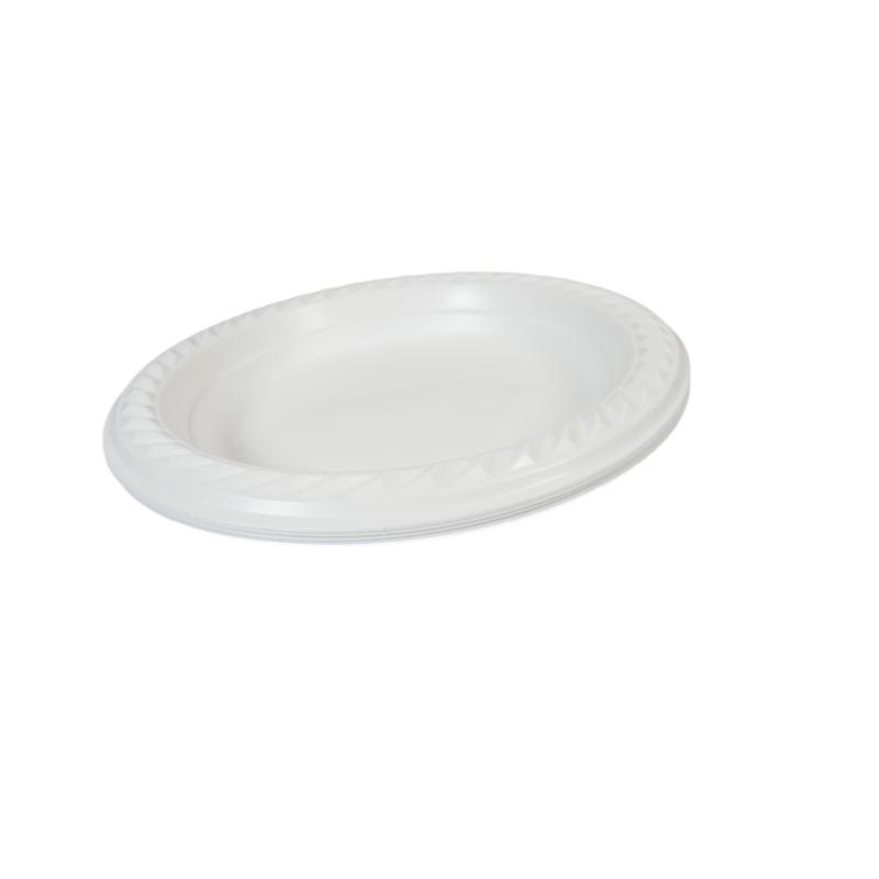 100 White Plastic Plates 7 " Suitable For Picnics Birthdays Parties 17cm (Parcel Rate) Disposable 2