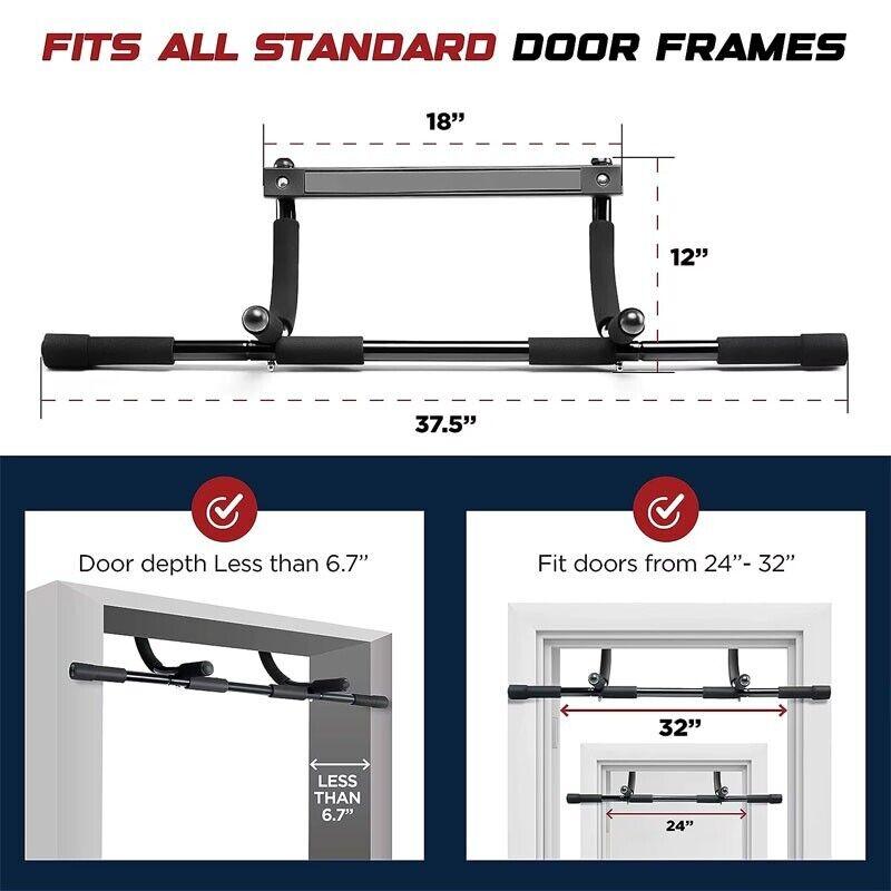Product Introduction of Heavy Duty Pull Up Bar Doorway Frame Chin Up Bar with Ergonomic Multi Grip, Home Gym Workout Fitness Bar Exerciser - (Fits Almost All Doors) 28