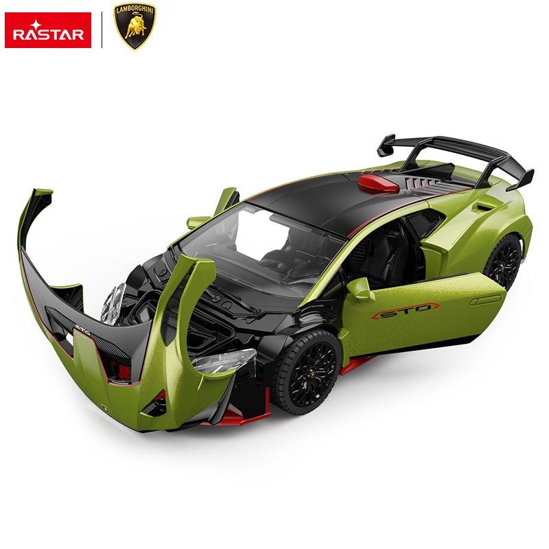 64300 Rastar Lamborghini Huracan STO Die cast 1:32 Toy Car Open Doors - Green 0