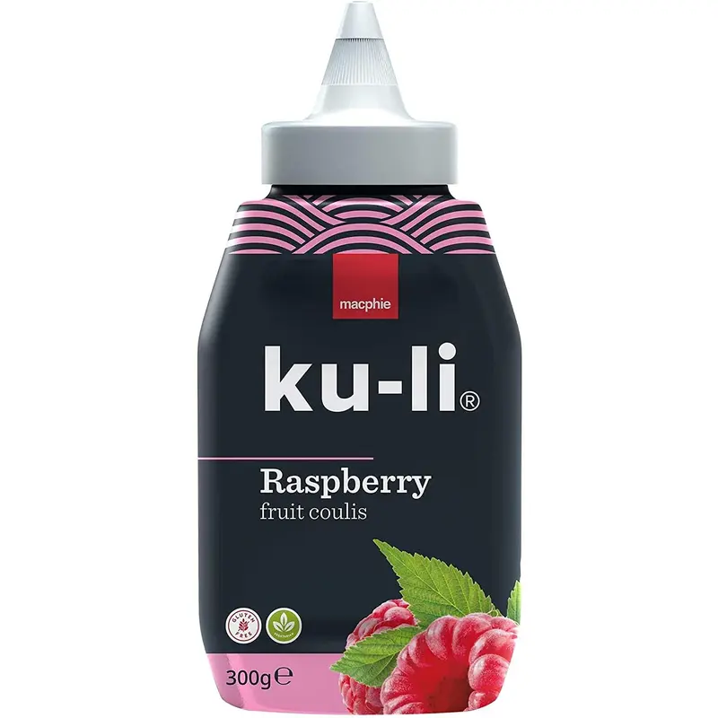 Macphie Ku-Li Raspberry - 300ml Luxury Sweet Sauce for Cakes and Desserts, Raspberry Infused, Vegan Friendly 0