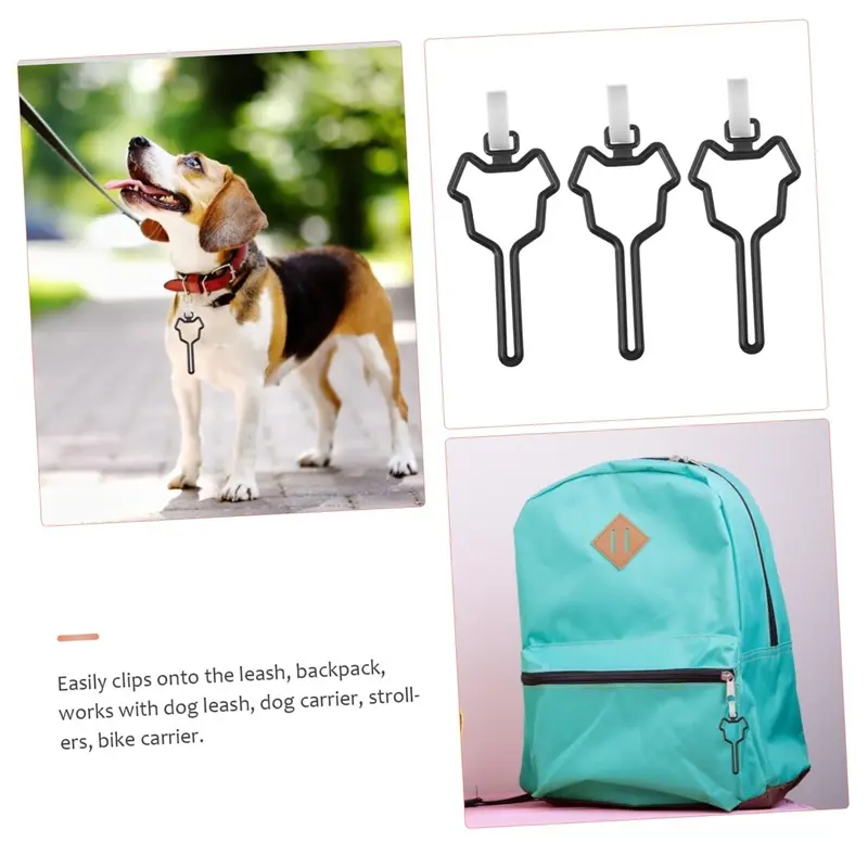 5 pcs Pet Poop Bag Clip Dog Poop Bag Holder Hands Dog Waste 6