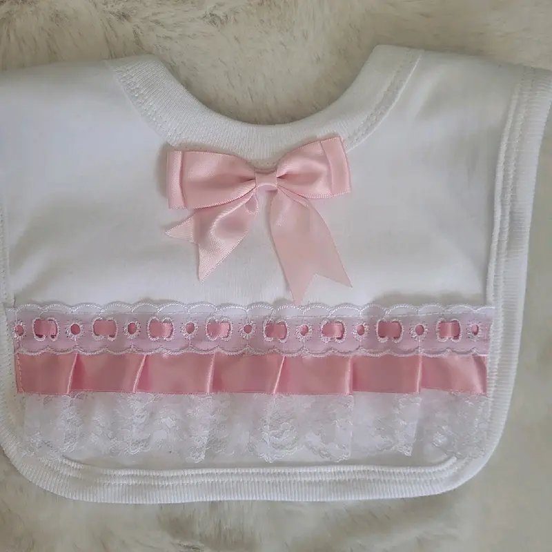 Babys fancy bow bibs 0
