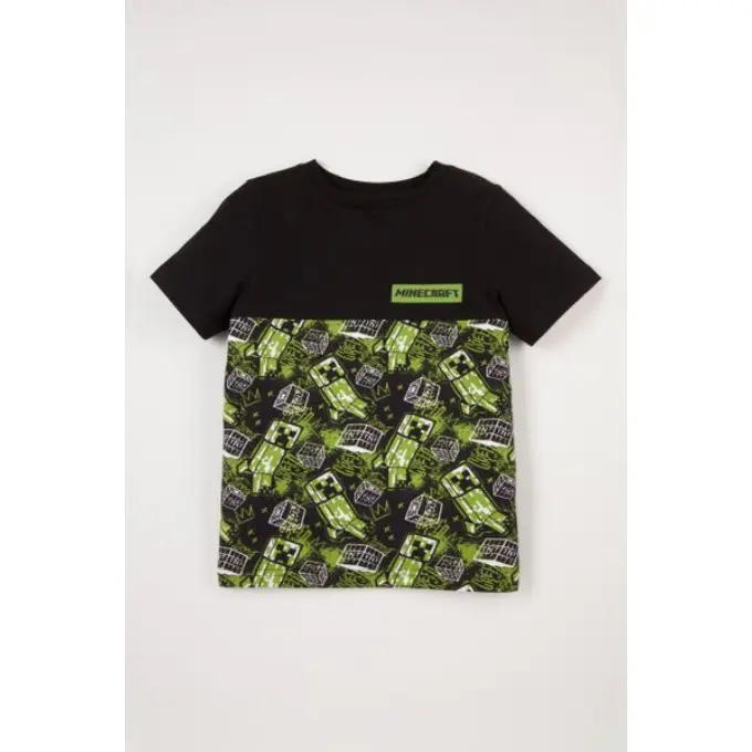 Boys Girls Minecraft T Shirt Top Creeper Gamer Tshirt Age 3 - 14 Years 1