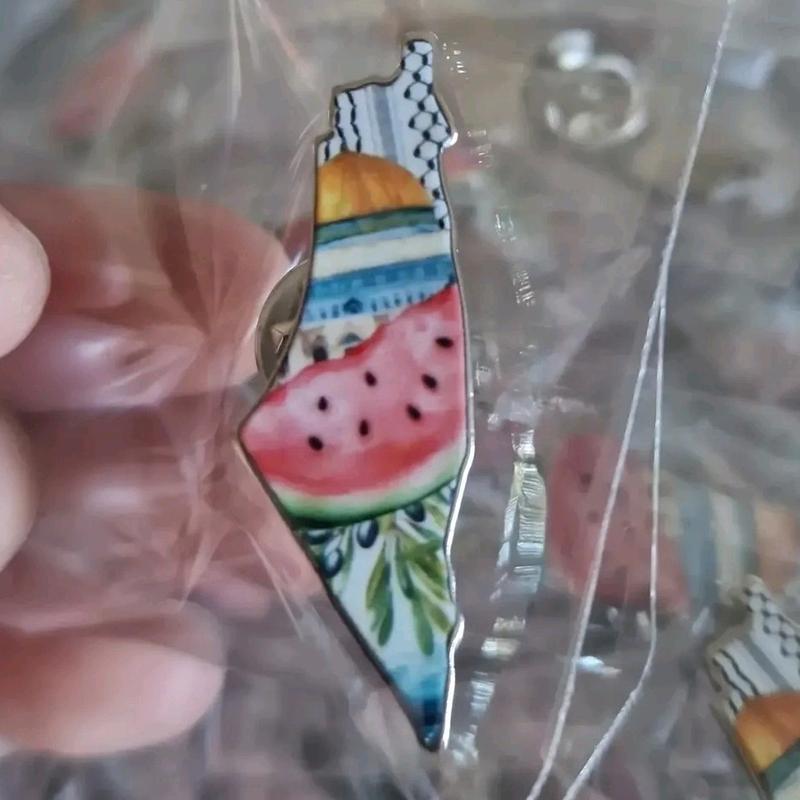 Palestine watermelon dome Pin cinch clips 0