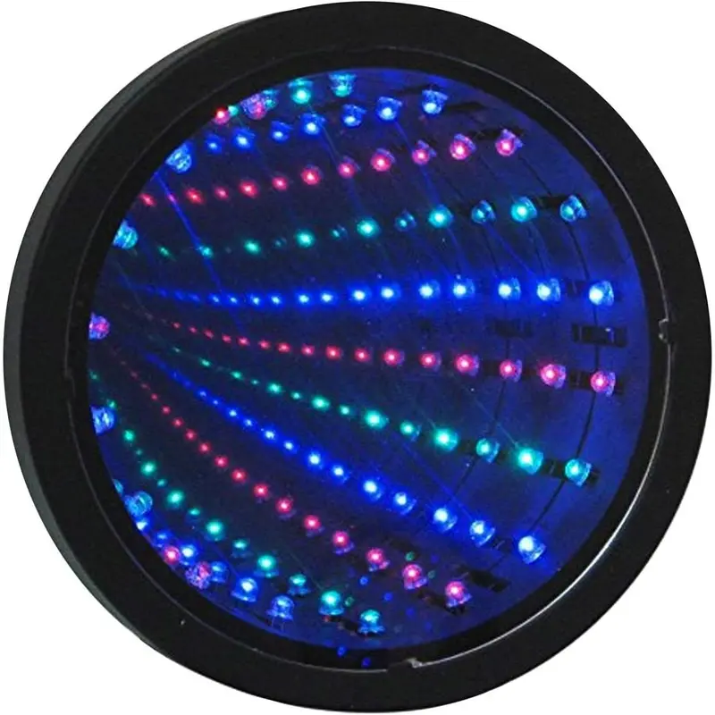 Premium Infinity Mirror Tunnel Lamp LED Lighting Sensory Mirror Battery or USB Powered | Protective Film Must Be Peeled Off 0