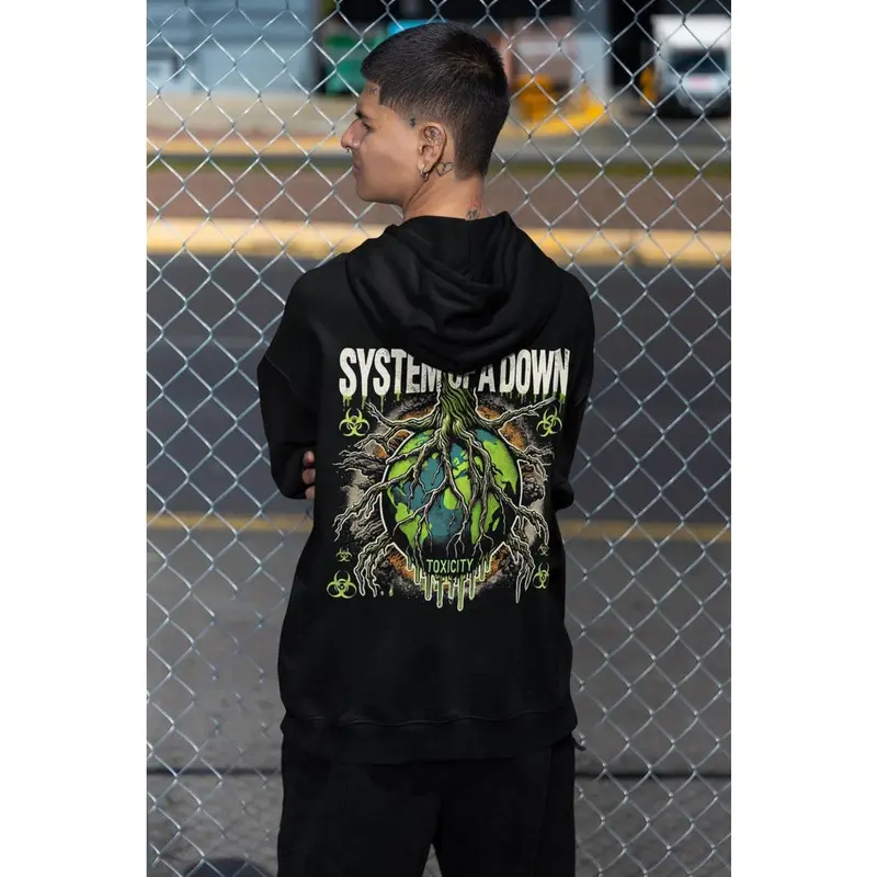 System of a Down  T-shirt, Sweatshirt, Hoodie - Toxicity - System of a Down Merch - Unisex Metal Hoodie - Gift for Metal Lovers - Premium Music Apparel 2