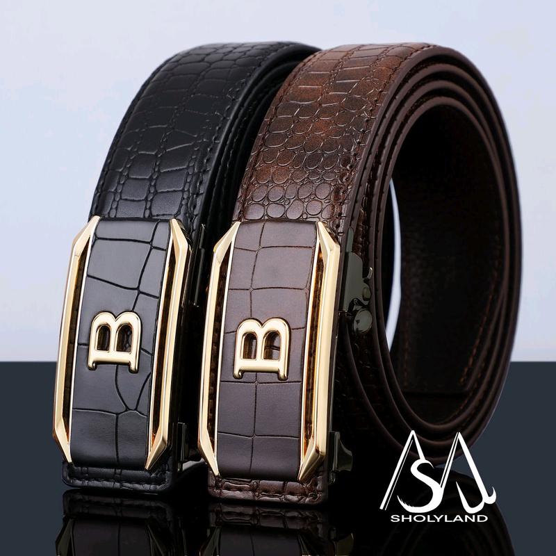 Luxury Men's Genuine Leather Belt for Fashionable Style 0