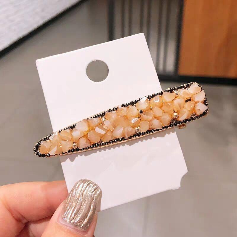 Crystal Embeded Luxurious Hairclip, Perfect Mother's Day Gift, Natural Stones, Heavy Duty, Thick Hair, Unisex, Detangle Hair, No Hair Loss, Hair Accessory, Bobby Pins, Quality All Purpose Occasion  Modern Trendy Various Color hair  grip 5