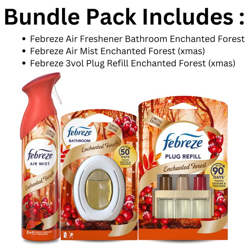Product Introduction of Febreze Enchanted Forest Xmas Scent Air Freshener Bundle – Festive Air Freshener Collection Room Scented 1