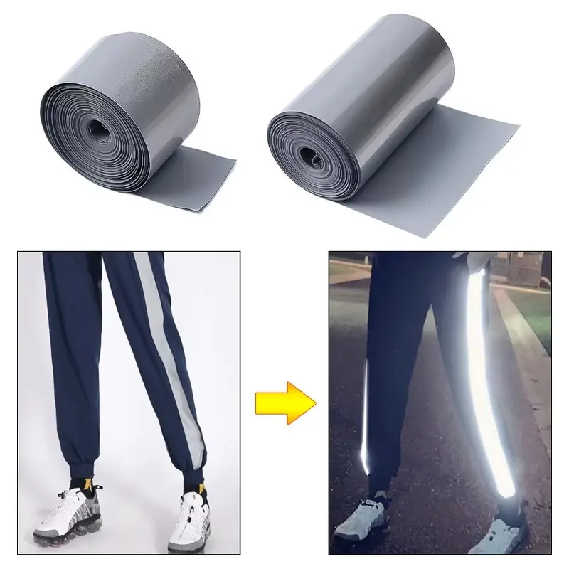 5M Reflective Strip Sticker High Reflective Heat Transfer Film DIY Clothing Bags Heat Transfer Reflective Tape Handmade Crafts 3