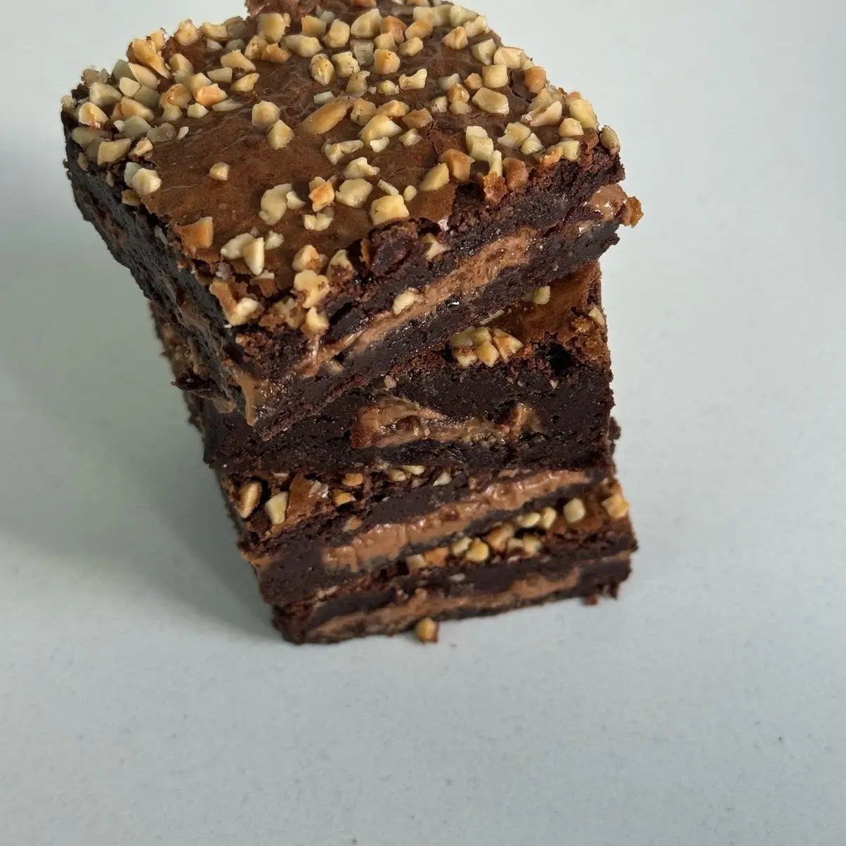 1x Hazlenut Praline Chocolate Fudge Brownie - Filled with hazlenut praline.  DISPATCHED Monday-Wednesday only