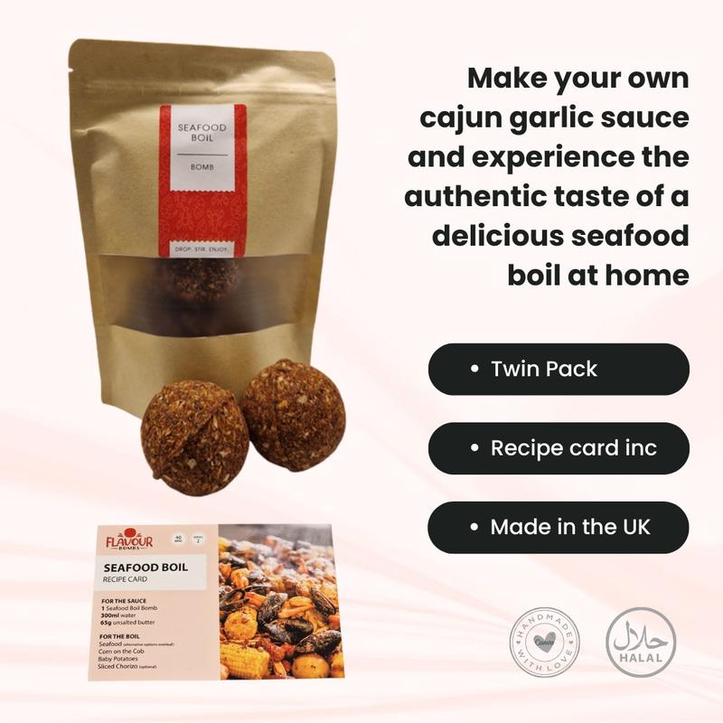 Seafood Boil Flavour Bomb - Twin Pack - Make a cajun garlic sauce 3