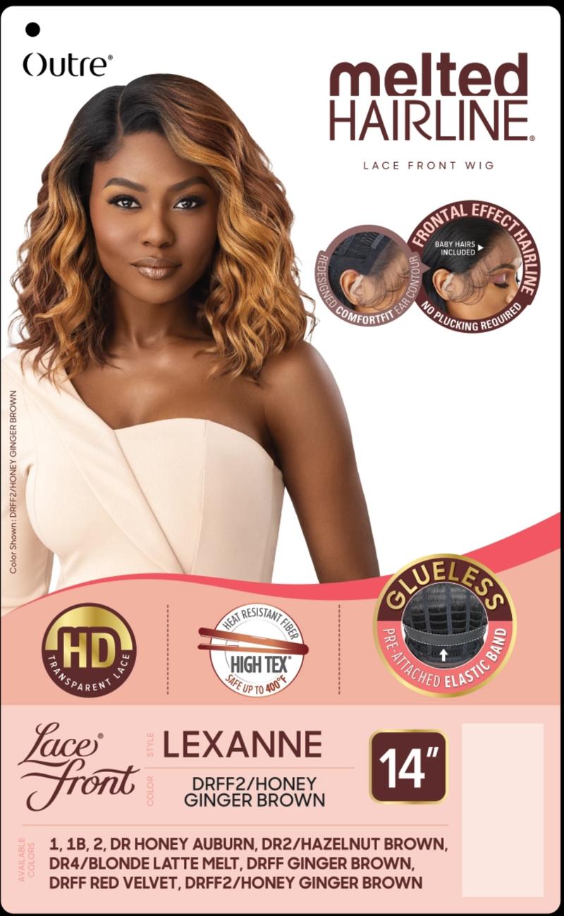 Product Introduction of Outre LEXANNE Synthetic Melted Hairline HD Lace Front Wig - 14 inches, loose curly, loose waves, pre-plucked, beach waves, holiday hair 4