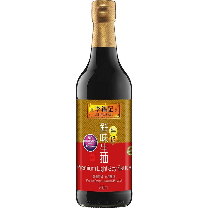 Lee Kum Kee Premium Light Soy Sauce, Authentic Asian Flavour, 500ml - Perfect for Stir-Fries and Marinades 0