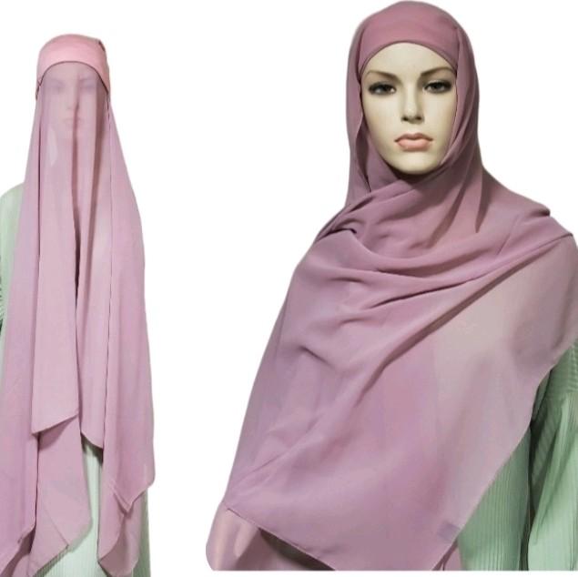 Yasminek Instant Hijab with Undercap - Premium Chiffon Fabric 7