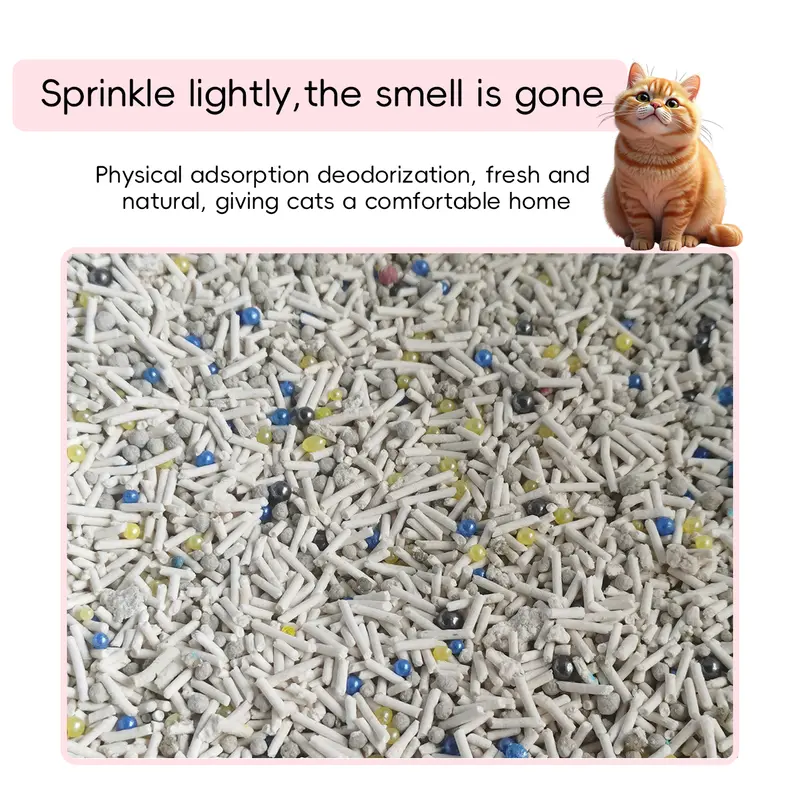 2 PCS Natural Plant-Based Pet Odor Eliminator & Litter Box Deodorizer Crystals - Fresh Scent for Cats, Cleaning, Environment 1