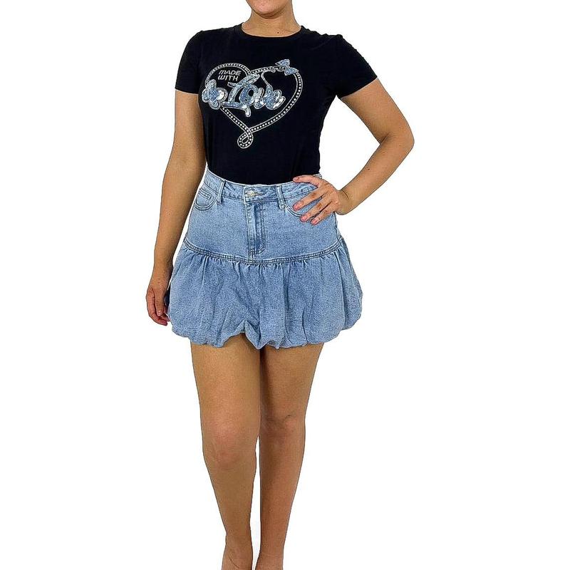 Made With Love Diamante T-Shirt 1
