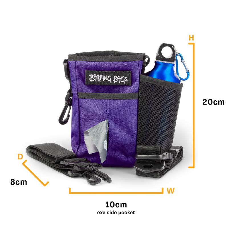 Barking Bags - The Diddy Bag - Small Dog Walking Bag - Purple 1