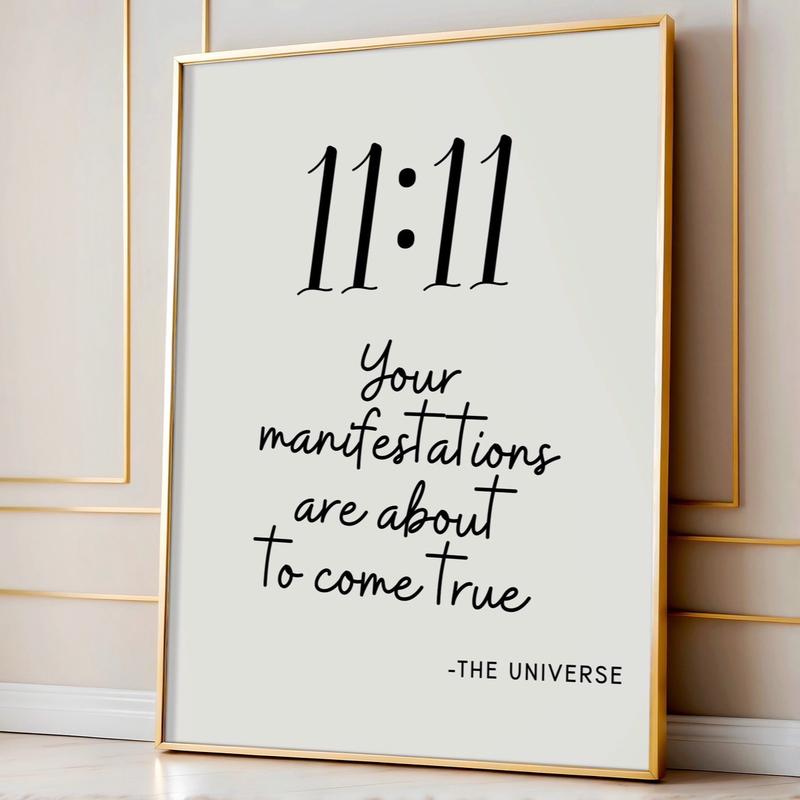 11:11 Angel Numbers, Spiritual, Spirituality, Trendy Prints, Affirmation Art Print, Modern Home Decor Typography Prints, Minimalist Decor, Simplicity Prints, Wall Art, Poster, Prints 4